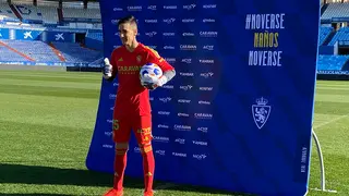 El guardameta ha sido presentado este mismo martes en La Romareda.