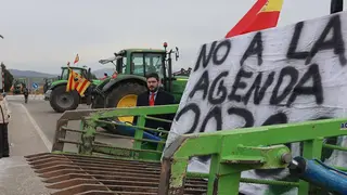 Nolasco se desplaz&oacute; este martes a las protestas. Foto: Gobierno de Arag&oacute;n