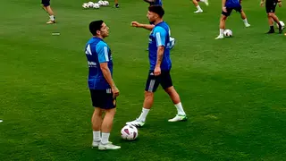 Fran G&aacute;mez entrena con el Real Zaragoza esta temporada