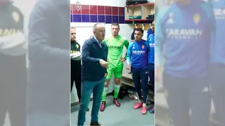La charla de V&iacute;ctor Fern&aacute;ndez antes de ganar al Huesca.