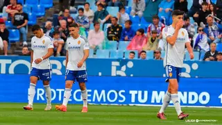 El Real Zaragoza necesita cortar la sangr&iacute;a final para dejar de sufrir. Foto: LaLiga