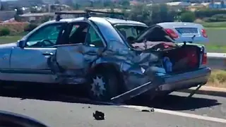 Fuerte accidente en la Z-40 sentido Teruel