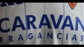 Caravan Fragancias lucir&aacute; de nuevo en la camiseta del Real Zaragoza. Foto: Real Zaragoza.