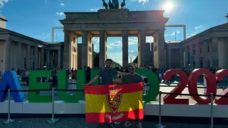 Arag&oacute;n y el Real Zaragoza ya toma las calles de Berl&iacute;n.