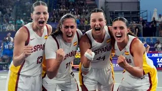 Espa&ntilde;a se mete en la final de baloncesto 3x3 en los Juegos. Foto: COE.