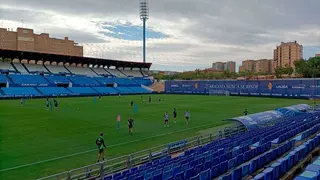 La Romareda presenta un aspecto irreconocible para el Real Zaragoza