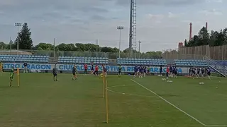 El delantero del Real Zaragoza ha puesto una de las notas positivas este jueves