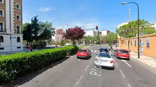 El Paseo Mar&iacute;a Agust&iacute;n con Anselmo Clave, donde ha sucedido el accidente