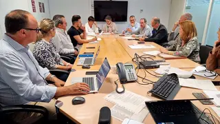 Imagen de la reuni&oacute;n celebrada este jueves. Foto: Gobierno de Arag&oacute;n