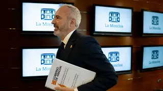 Jorge Azc&oacute;n, este jueves en Moncloa. Foto: Fabi&aacute;n Sim&oacute;n (DGA)