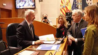 Azc&oacute;n, antes de su intervenci&oacute;n. Foto: Cortes de Arag&oacute;n