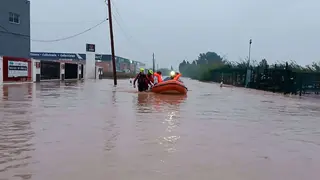 Imagen de las inundaciones. Foto: Bomberos CV