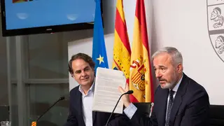 Berm&uacute;dez de Castro y Azc&oacute;n, este mi&eacute;rcoles. Foto: Fabi&aacute;n Sim&oacute;n (DGA)