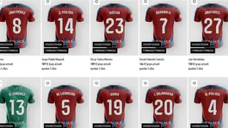 Subasta de las camisetas del Huesca en el duelo aragon&eacute;s.