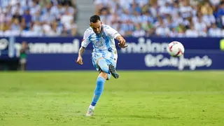 Manu Molina, ex del Real Zaragoza, en un partido con el M&aacute;laga. Foto: M&aacute;laga C.F.