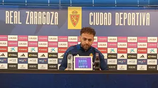 El centrocampista del Real Zaragoza Keidi Bare ha puesto voz al vestuario este jueves
