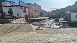 La Hoz de la Vieja, en Cuencas Mineras, una de las localidades afectadas por la DANA del 29 de octubre. Foto: Laura Royo