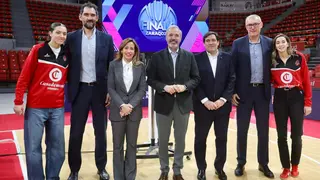Presentaci&oacute;n de la final-six de la Euroliga Femenina. Foto: Ayuntamiento de Zaragoza.