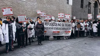 Imagen de archivo de una huelga de las trabajadoras del Servicio de Ayuda a Domicilio