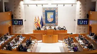 Foto de archivo de un Pleno en las Cortes de Arag&oacute;n