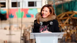 La alcaldesa de Zaragoza, Natalia Chueca, en el pasado viaje a China