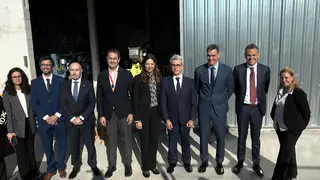 Responsables de la empresa con Pedro S&aacute;nchez