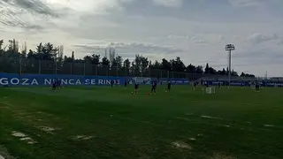 El Real Zaragoza ha contado con numerosas ausencias este lunes en la Ciudad Deportiva