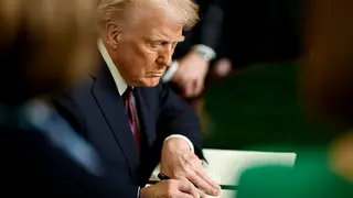 Donald Trump durante la toma de posesi&oacute;n el pasado 21 de enero. Foto: Casa Blanca