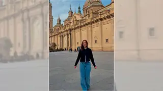 La creadora de contenido visit&oacute; Zaragoza en diciembre