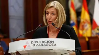 Manuela Berges en la DPZ. Foto: Diputaci&oacute;n de Zaragoza