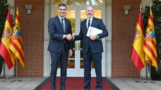 S&aacute;nchez y Azc&oacute;n el pasado mes de octubre. Foto: Moncloa