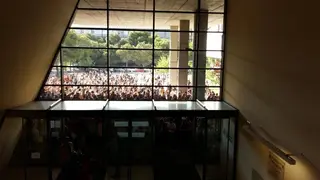 Opositores en la facultad de Educaci&oacute;n