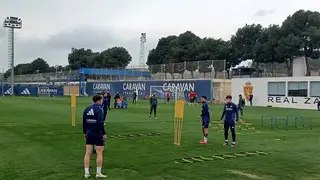 Gabi ha citado al Real Zaragoza este martes en la Ciudad Deportiva
