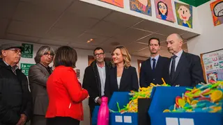Alegr&iacute;a durante la visita a Andorra. Foto: Moncloa