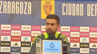 El entrenador del Real Zaragoza, Gabi Fern&aacute;ndez, conf&iacute;a en el equipo para ganar al Mirand&eacute;s