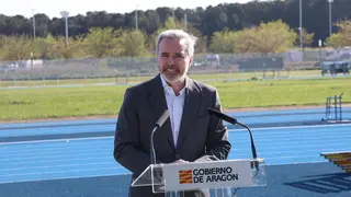 Azc&oacute;n, este martes en el CAD de Zaragoza. Foto: Pilar &Aacute;lvarez