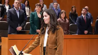 S&aacute;nchez, este jueves en el hemiciclo. Foto: Cortes de Arag&oacute;n