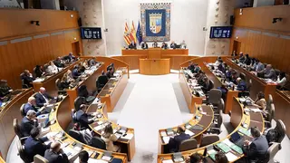 Imagen del hemiciclo este jueves. Foto: Cortes de Arag&oacute;n