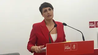Leticia Soria en rueda de prensa. Foto: PSOE