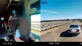Una discusi&oacute;n que comenz&oacute; en el casco urbano de Zaragoza termina en accidente en la A-2.
