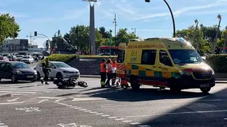 Accidente en Plaza de Europa. Foto: Eduard Peralta