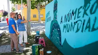 La reinauguraci&oacute;n del mural homenaje a Babacar en el barrio Oliver ser&aacute; este jueves.