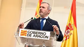 Jorge Azc&oacute;n en rueda de prensa. Foto: Fabi&aacute;n Sim&oacute;n (DGA)