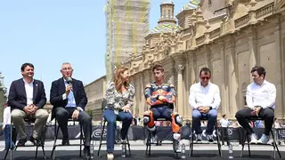 El acto de presentaci&oacute;n ha tenido lugar este mi&eacute;rcoles en la Plaza del Pilar. Foto: Pilar &Aacute;lvarez.