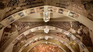 Pinturas de la sala capitular. Foto: MNAC
