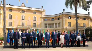 Foto de familia de los presidentes. Foto: Fabi&aacute;n Sim&oacute;n (DGA)