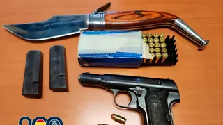 El hist&oacute;rico atracador ten&iacute;a en su casa una navaja de grandes dimensiones y un armas sin los permisos necesarios.