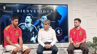 El Real Zaragoza presenta a Tachi y a Moyano. Foto: M.G.