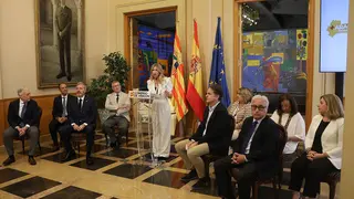 El Gobierno al completo en el balance de legislatura. Foto: Pilar &Aacute;lvarez