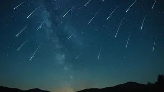 Lluvia de estrellas. Imagen generada por IA